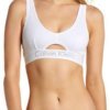 Calvin Klein podprsenka Bralette Cut Out Unlined biela