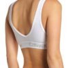 Calvin Klein podprsenka Bralette Cut Out Unlined športtová biela