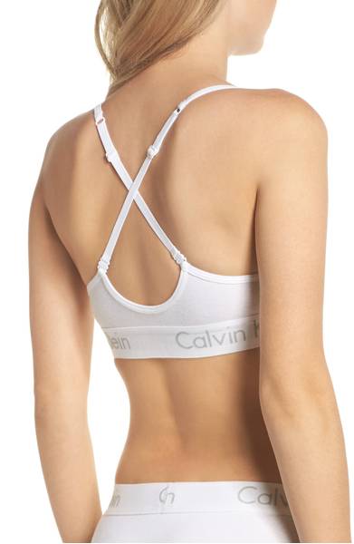 Calvin Klein športová podprsenka Bralette Unlined biela.3