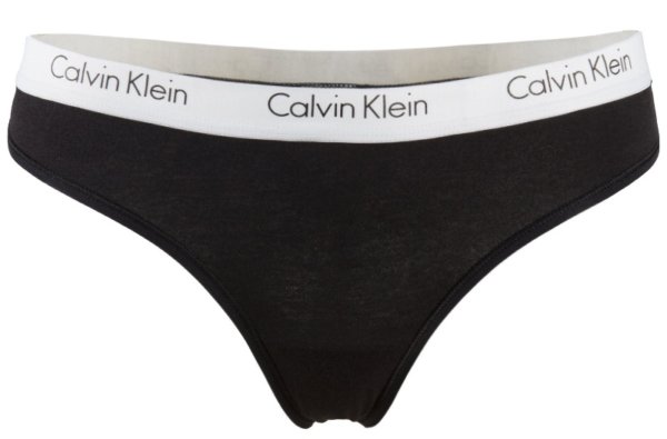 Calvin Klein 2 Pack tangá CK One Cotton Thong čierne