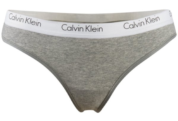 Calvin Klein 2 Pack tanga CK One Cotton Thong šedé