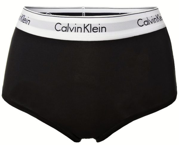 Calvin Klein vysoké nohavičky Modern Cotton High Waist Bottom čierne