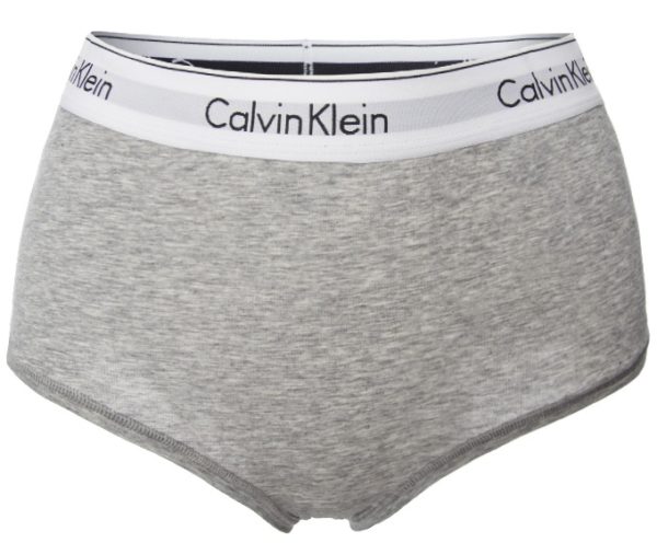 Calvin Klein vysoké nohavičky Modern Cotton High Waist Bottom šedé