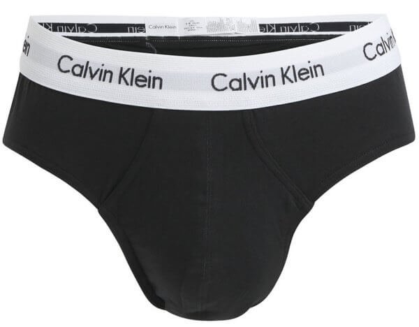 Calvin Klein slipy 3pack Hip Briefs 001 čierno-biele