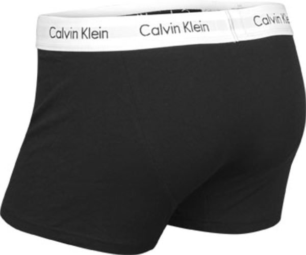 Calvin Klein boxerky 3pack U2664G 001 čierne/biely pás