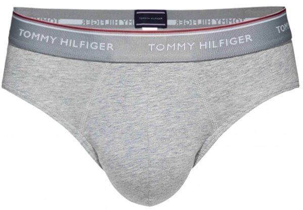 Tommy Hilfiger 3Pack Brief Premium Essentials slipy šedé