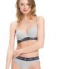 Tommy Hilfiger podprsenka Authentic Cotton T-shirt Bra šedá