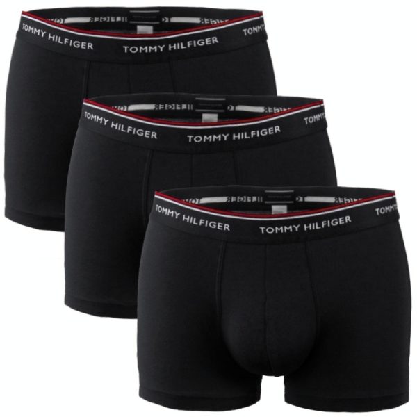 Tommy Hilfiger boxerky 3pack Premium Essentials Trunk čierne