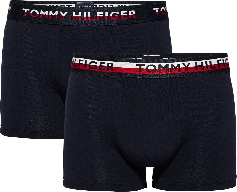 Tommy Hilfiger 2pack boxerky TH2 2P Reverse Waistband Trunk modré