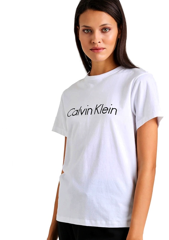 Calvin Klein dámske tričko Cotton SS Crew Neck biele