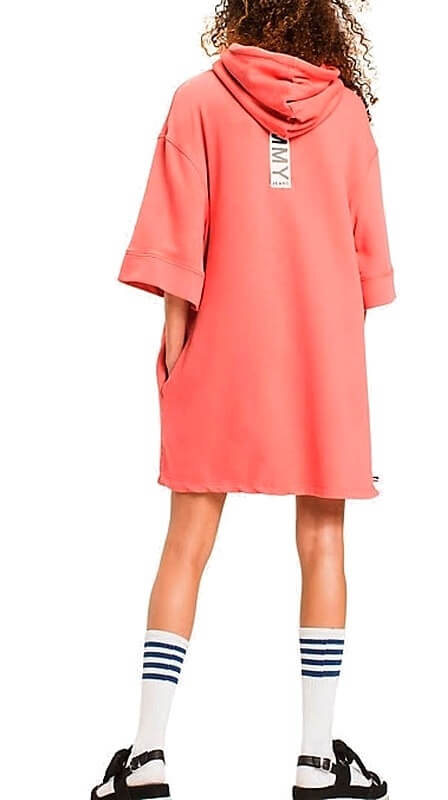 Mikinové šaty Tommy Hilfiger Garment Dye Dress