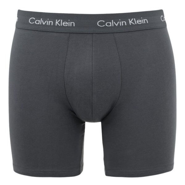 Boxerky Calvin Klein 3 Pack Boxer Briefs LKZ šedé spodné prádlo