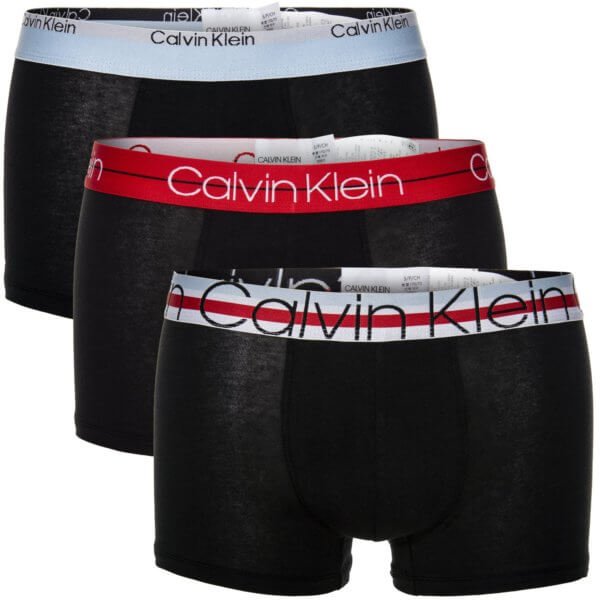 Boxerky Calvin Klein 3 Pack Trunk NB1753A čierne