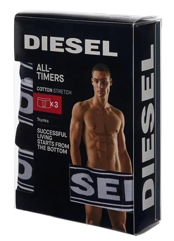 Boxerky Diesel 3pack čierne detail foto
