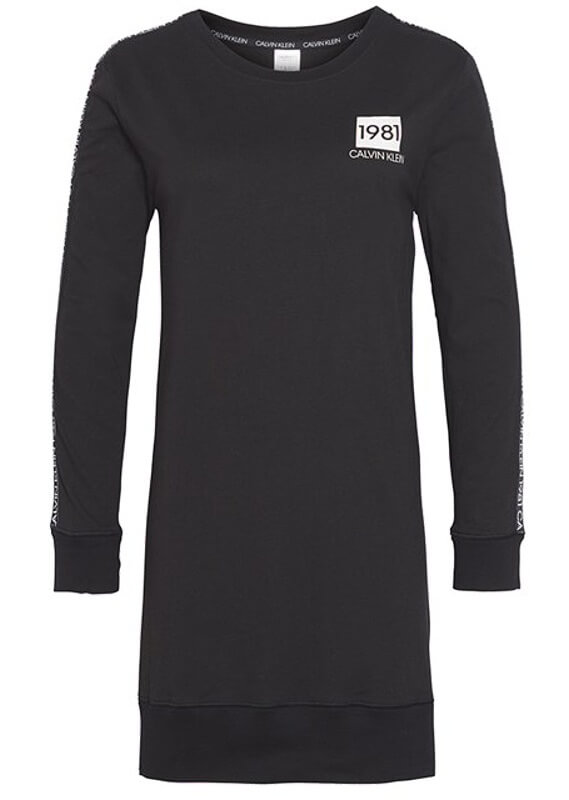 Tričko Calvin Klein Night Shirt 1981 Bold čierne QS6313E