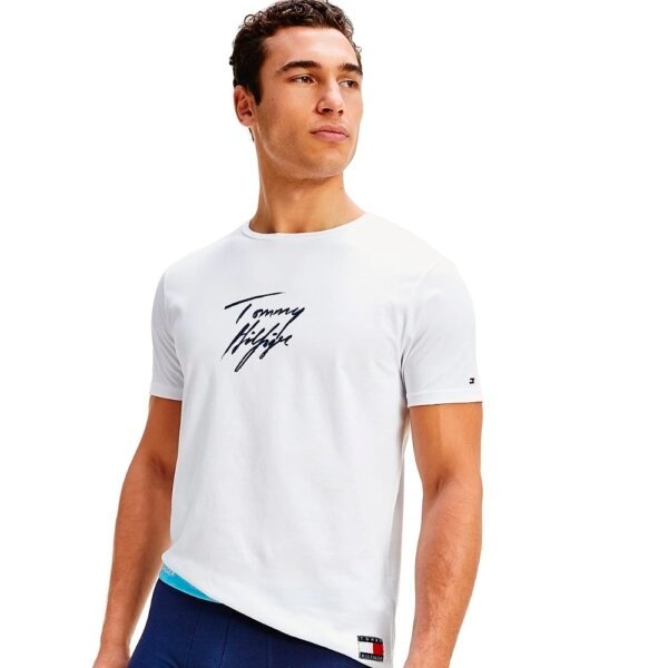 Tommy Hilfiger tričko pánske CN SS Tee Logo YCD biele