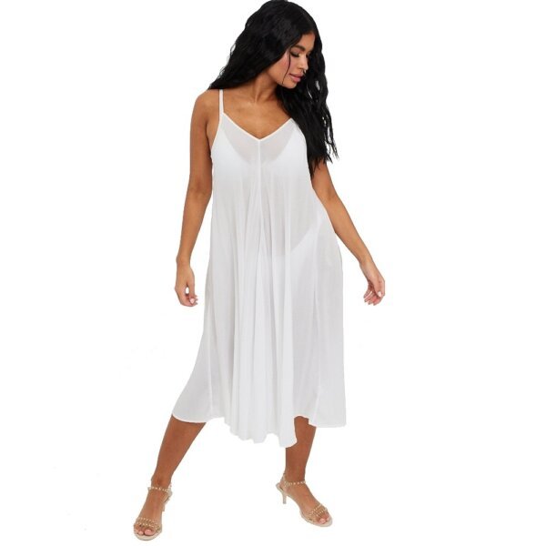 Calvin Klein šaty Beach Dress biele