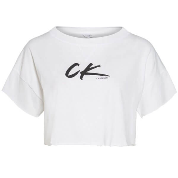 Calvin Klein tričko dámske Cropped Tee biele_alt