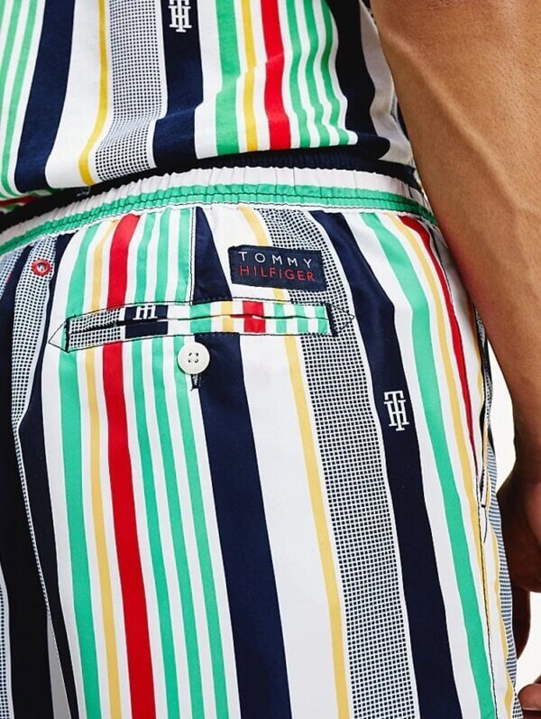 Tommy Hilfiger plavky pánske šortky kúpacie Stripe Swim Shorts 0G0 multi_02a
