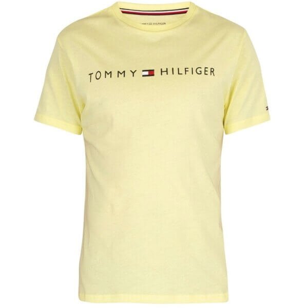 Tommy Hilfiger tričko pánske Crew Neck Logo T-Shirt ZA6 žlté