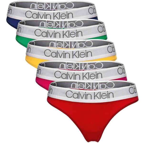 Calvin Klein taná dámske 5 Pack Thong Pride FZ8 multi