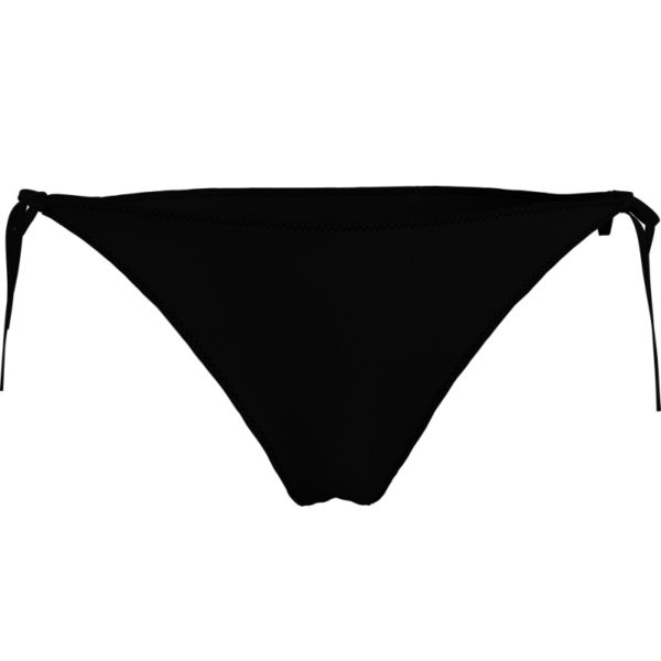 Calvin Klein plavky dámske spodný del bikiny nohavičky Cheeky String Side Tie BEH čierne