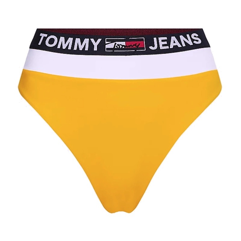 Tommy Jeans plavky dámske Cheeky High Waist ZER žlté