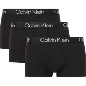 Boxerky Calvin Klein 3 Pack Trunk Structure čierne 7V1