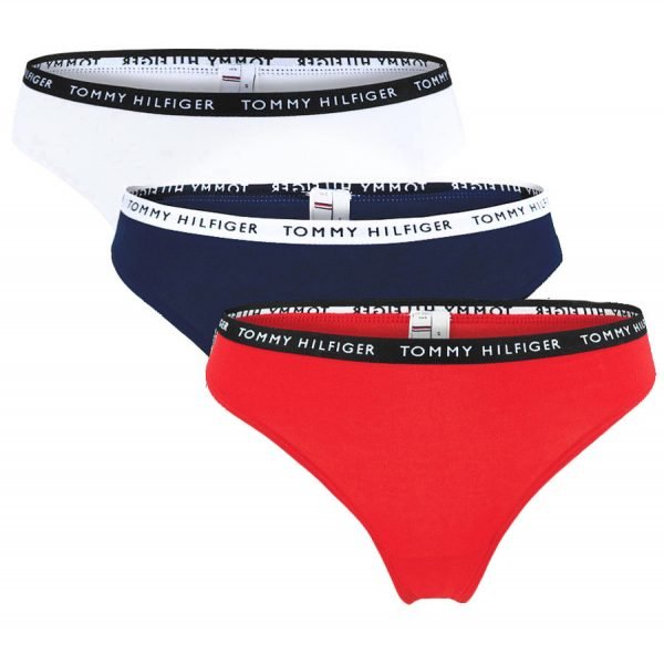 Nohavičky Tommy Hilfiger 3 Pack Recycled Essentials Bikini 0WS