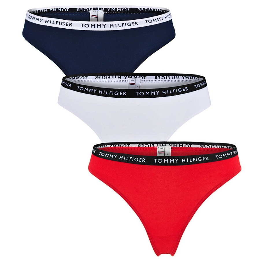 Tangá Tommy Hilfiger 3 Pack Recycled Essentials Thong 0WS