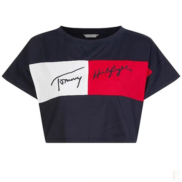 Tričko Tommy Hilfiger True 2.0-C-Cropped T-Shirt DW5