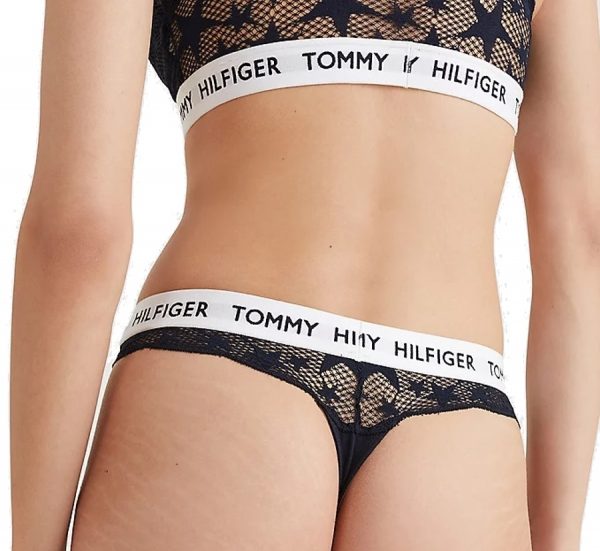 tangá tommy hilfiger thong star lace dw5