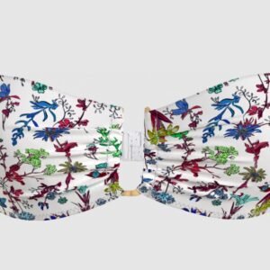 plavky tommy hilfiger bandeau coastal floral print