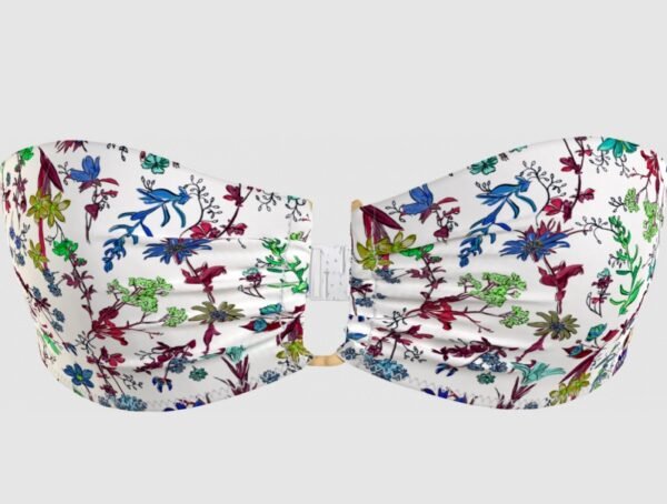 plavky tommy hilfiger bandeau coastal floral print