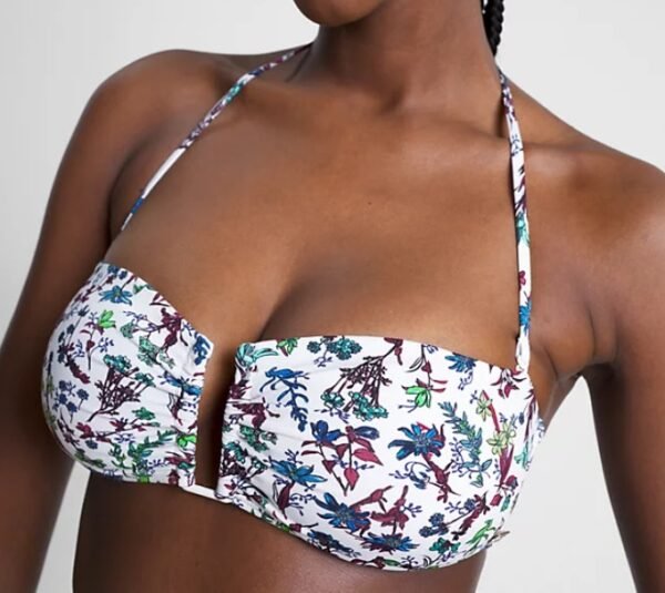 plavky tommy hilfiger bandeau coastal floral print